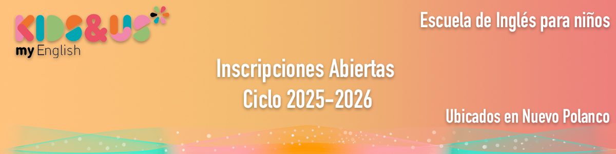 Escuela de Inglés para niños desde 1 año.